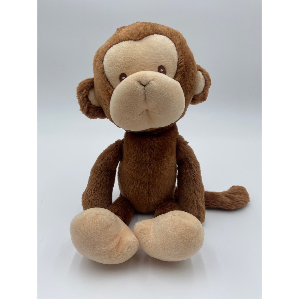 Baby Gund Nicky Noodle Monkey Brown Tan Soft Plush Stuffed Animal 6048880 - Picture 1 of 8